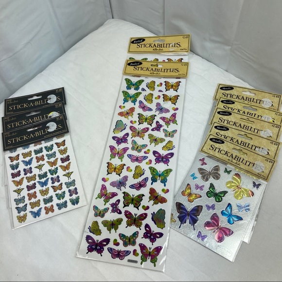 Butterfly Stickers | Scrapbook Stickers | Over 400 Stickers | Wedding Stickers - Picture 13 of 16